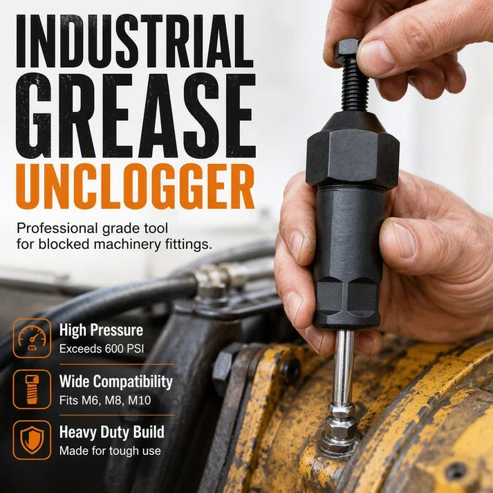 ausbs Heavy Duty Grease Fitting Cleaner Unclog Tool