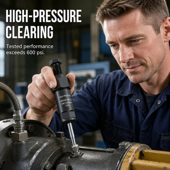ausbs Heavy Duty Grease Fitting Cleaner Unclog Tool