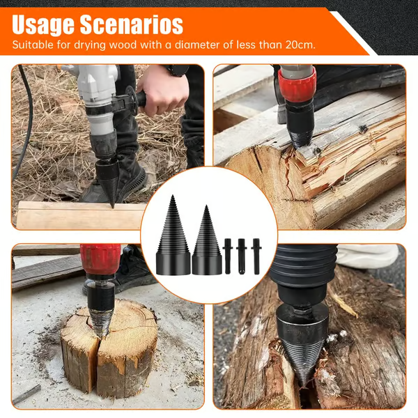 🔥 Hot Summer Sale 50% OFF🔥WOOD LOG SPLITTER FIREWOOD DRILL BIT