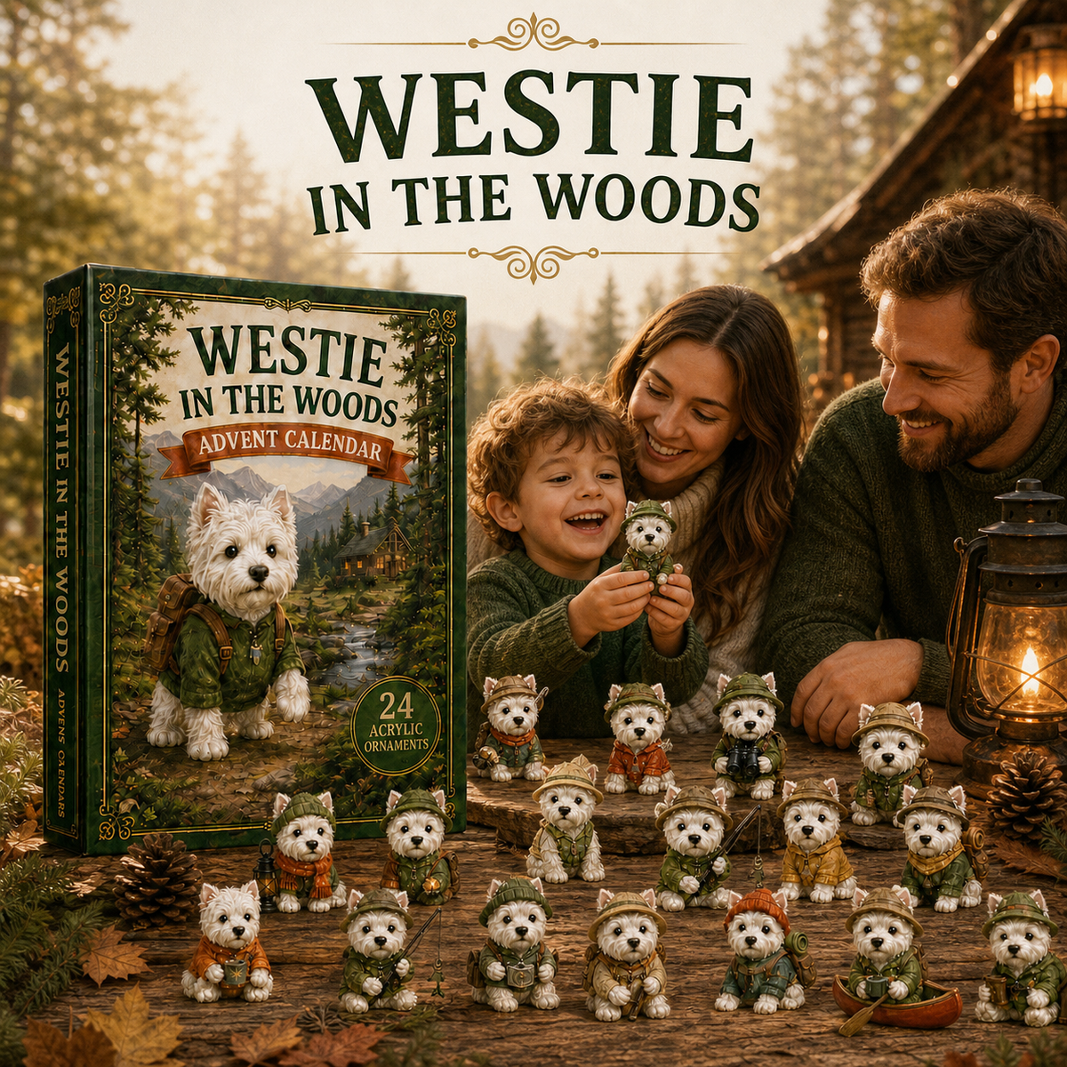 CHRISMAST KICKOFF 49% OFF - Westie In The Woods Advent Calendar 2026 - 24-Day Festive Countdown - Gift For Dog Lovers